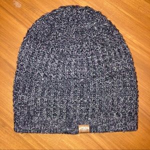 Roots Slouchy Knit Navy Blue Beanie